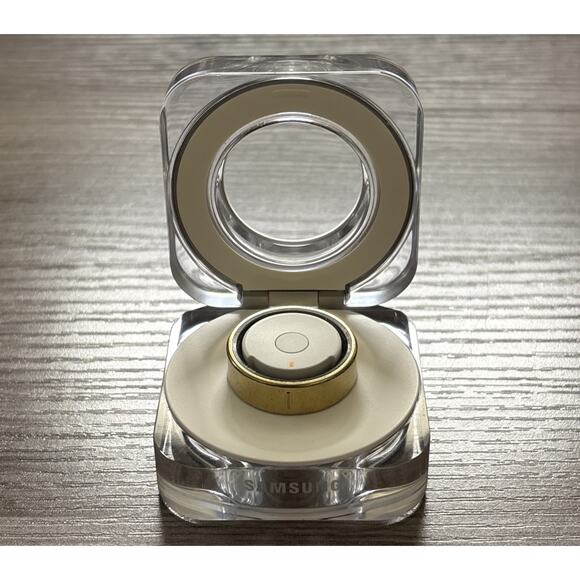 Samsung Galaxy Ring Titanium Gold SM-Q509 AI Smart Ring Size 9